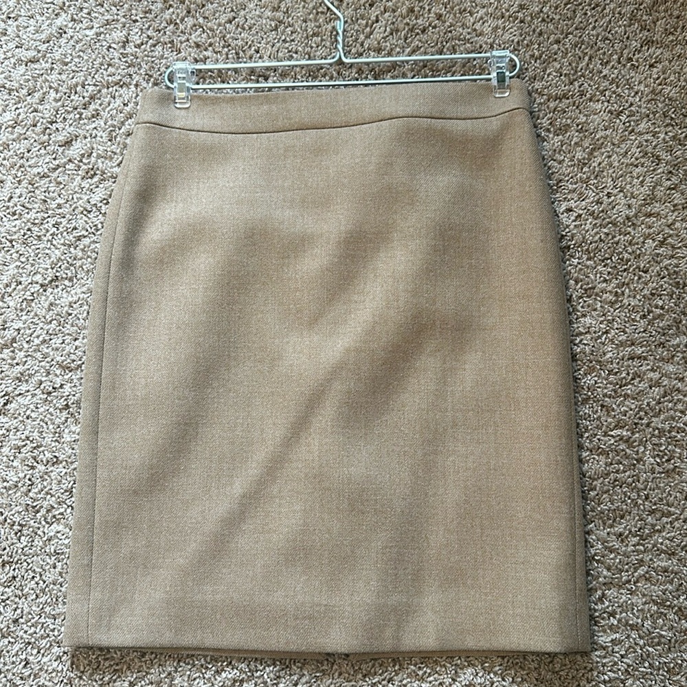 JCrew Wool Kahki Skirt